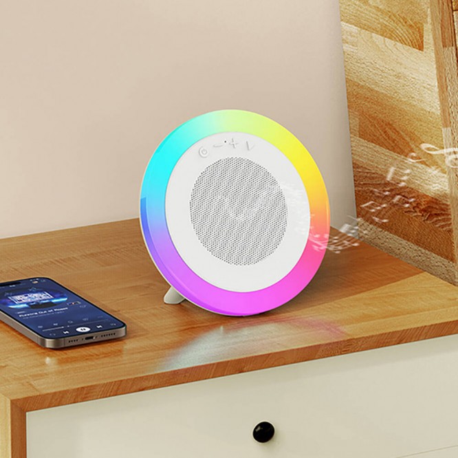 Recci RSK-W42 Moonlight Serisi RGB Işıklı Kablosuz Bluetooth v5.3 Hoparlör