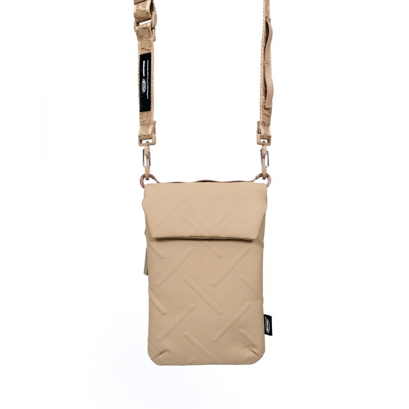 Skinarma Sling Pouch Juno Cross-Hatch Desenli Naylon Scout Boyun Askı Kayışlı Çapraz Vücut Çantası