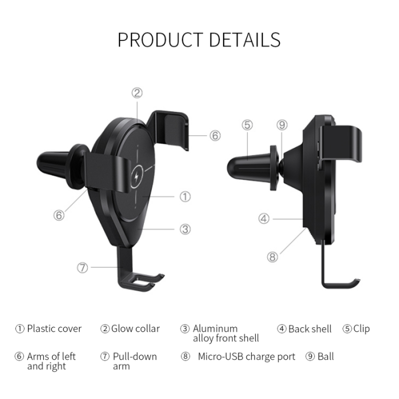 Voero X9 Wireless Araç Telefon Tutucu