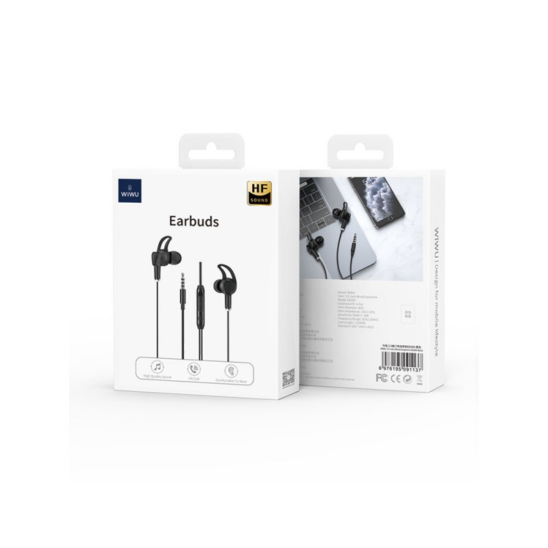 Wiwu EB309 Hi-Fi Ses Kaliteli 3.5mm Kulakiçi Kulaklık