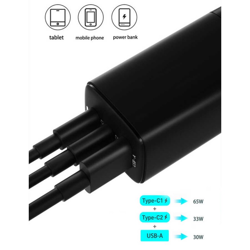 Wiwu GaN Tech GTC6521-65W Power Adaptör