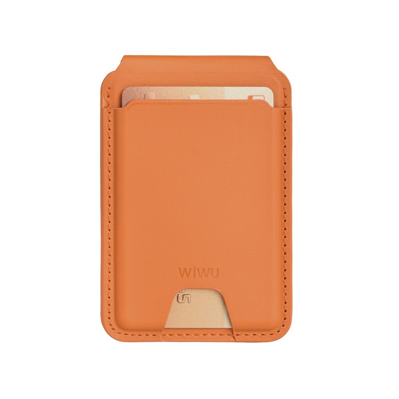 Wiwu MW-005 Magnetik Standlı Kartlık Qi Kablosuz Şarj Uyumlu FindMy Özellikli Mag Wallet