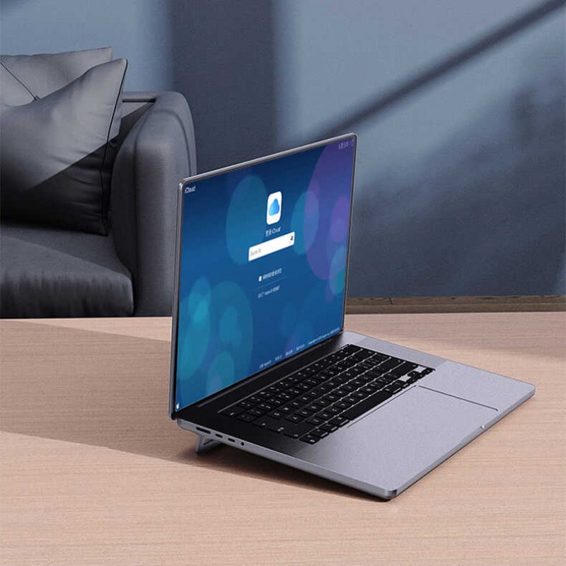 Wiwu S900 Yıkanabilir Yapıştırıcılı Mini Laptop Standı 2 Farklı Yükseklik Ayarı 11-17 inc Uyumlu