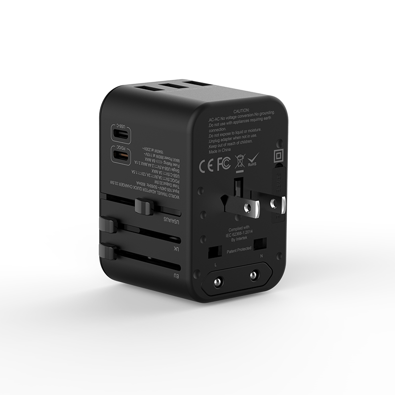 Wiwu UA-303 Çoklu Universal TR/US/UK/AUS/EU Uyumlu Şarj Adaptörü 33.5W