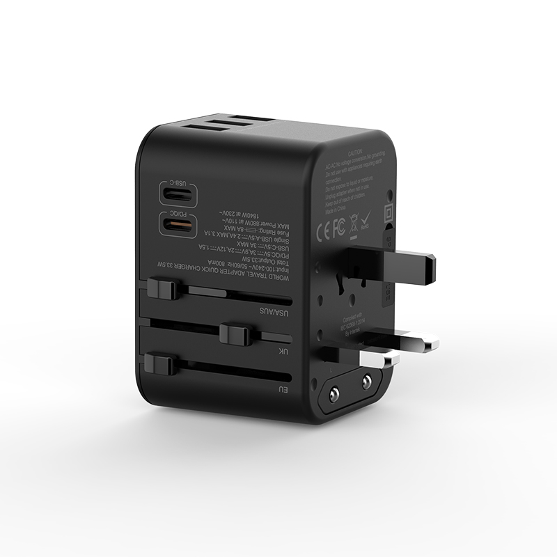 Wiwu UA-303 Çoklu Universal TR/US/UK/AUS/EU Uyumlu Şarj Adaptörü 33.5W