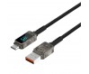 Wiwu Wi-C038 Titan Serisi USB-A to Type-C 6A 66W LED Dijital Göstergeli Şarj ve Data Kablosu 1.2M