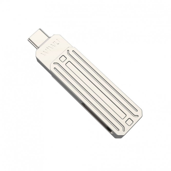 Wiwu Wi-FD001 3in1 USB3.2 Sürücü Disk USB-A + Lightning + Type-C OTG 64 GB