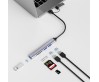 Wiwu Wi-HB003 Zolo Serisi USB3.0 + USB2.0 + SD/TF Bağlantılı Type-C USB-A 5in1 Hub