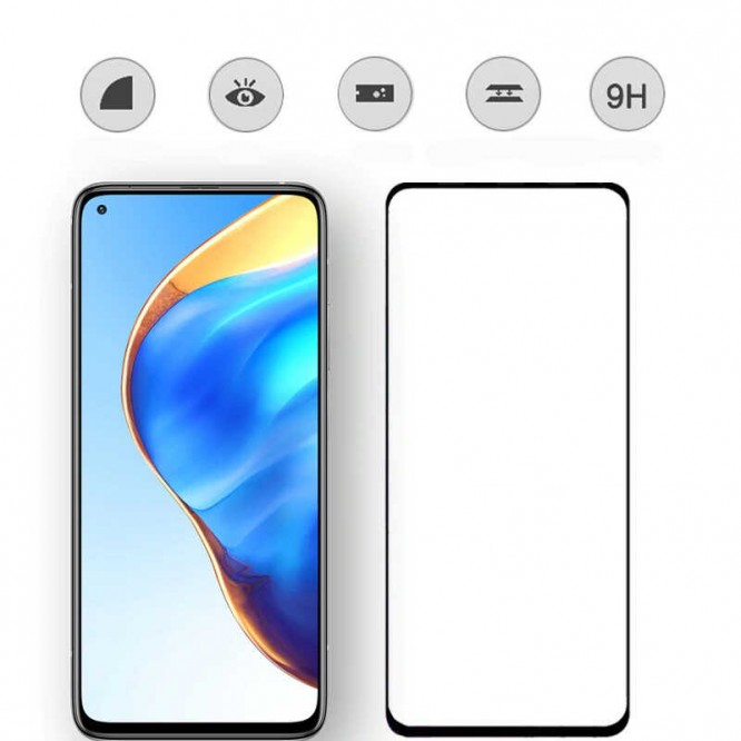Xiaomi Mi 10T 5G Zore Kenarları Kırılmaya Dayanıklı Cam Ekran Koruyucu