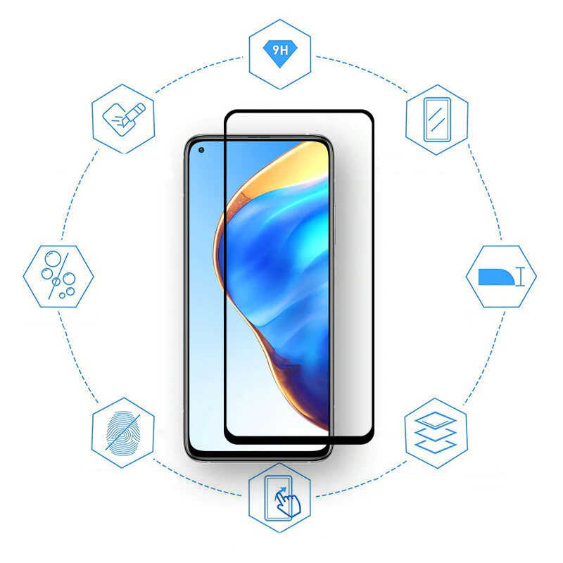 Xiaomi Mi 10T Pro 5G Zore Kenarları Kırılmaya Dayanıklı Cam Ekran Koruyucu