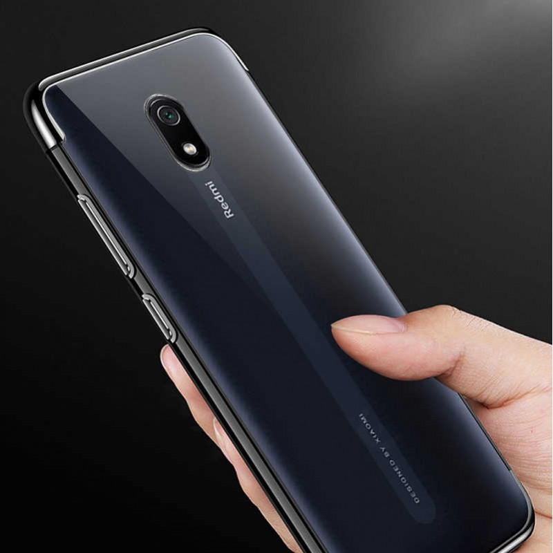 Xiaomi Redmi 8A Kılıf Zore Dört Köşeli Lazer Silikon Kapak