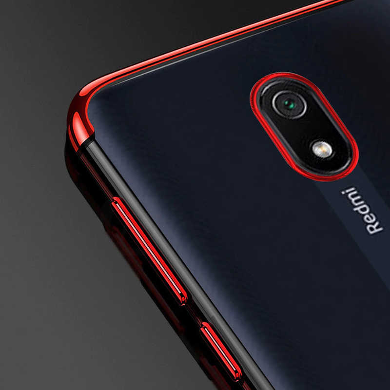 Xiaomi Redmi 8A Kılıf Zore Dört Köşeli Lazer Silikon Kapak