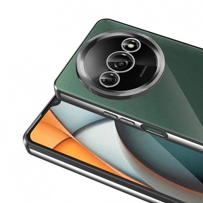 Xiaomi Redmi A3 4G 2024 Kılıf Kamera Korumalı Logo Gösteren Zore Omega Kapak