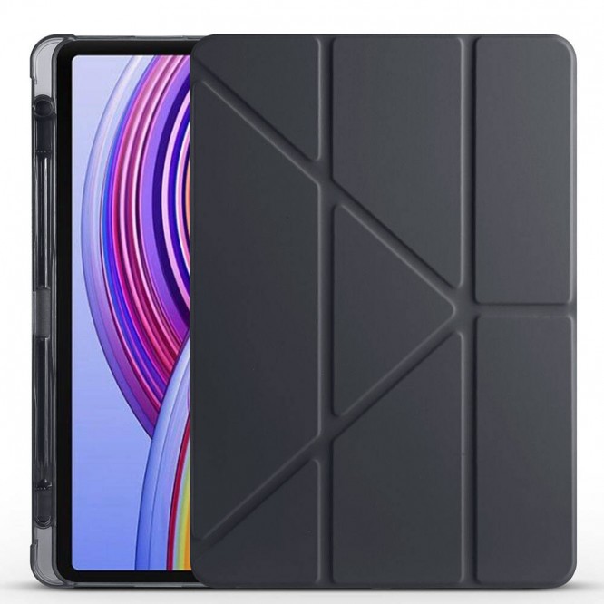 Xiaomi Redmi Pad Pro Kılıf Zore Tri Folding Kalem Bölmeli Standlı Kılıf