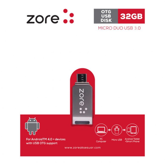 Zore 3.0 Micro Metal OTG 32 GB