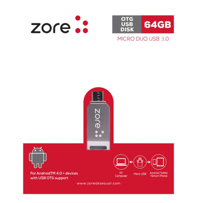 Zore 3.0 Micro Metal OTG 64 GB