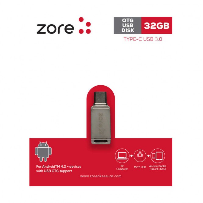 Zore 3.0 Type-C Metal OTG 32 GB