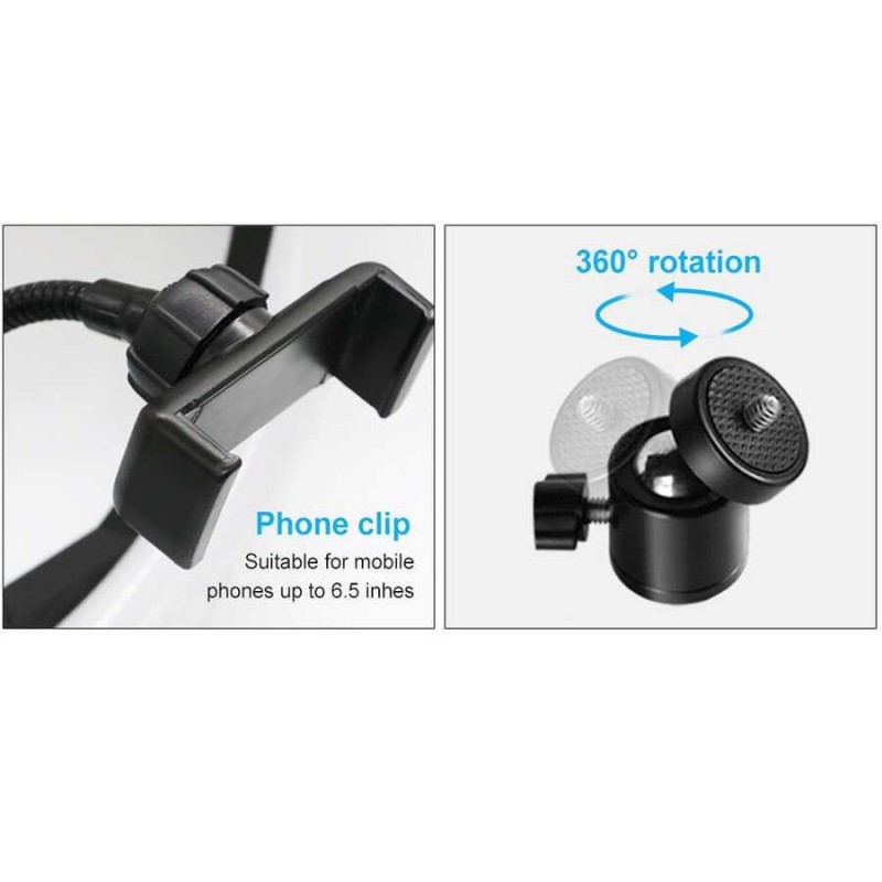 Zore M-26 Işıklı Telefon Tutucu Ring Light