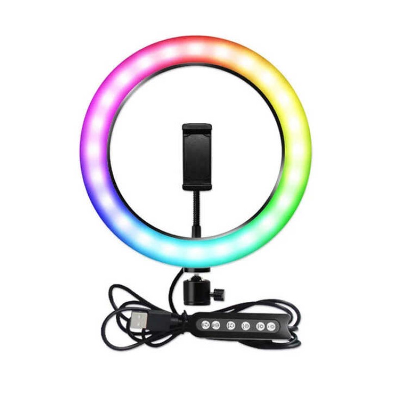 Zore RGB MJ-33 Işıklı Telefon Tutucu Ring Light