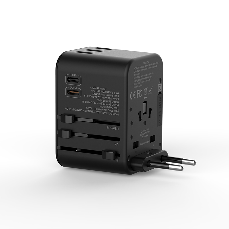 Wiwu UA-303 Çoklu Universal TR/US/UK/AUS/EU Uyumlu Şarj Adaptörü 33.5W